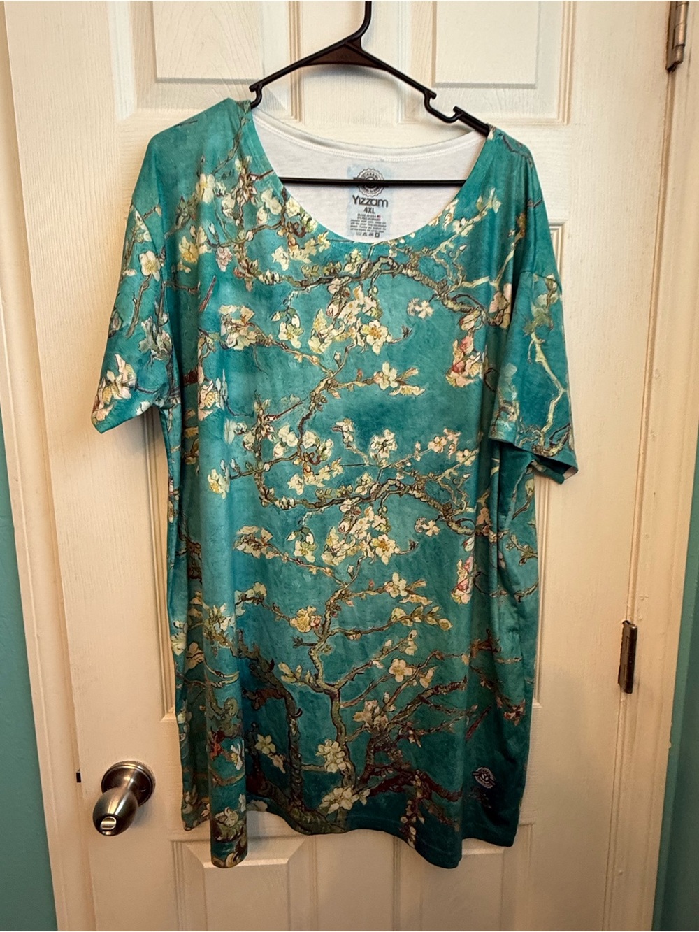 Yizzam Teal Floral Tree Print Tunic